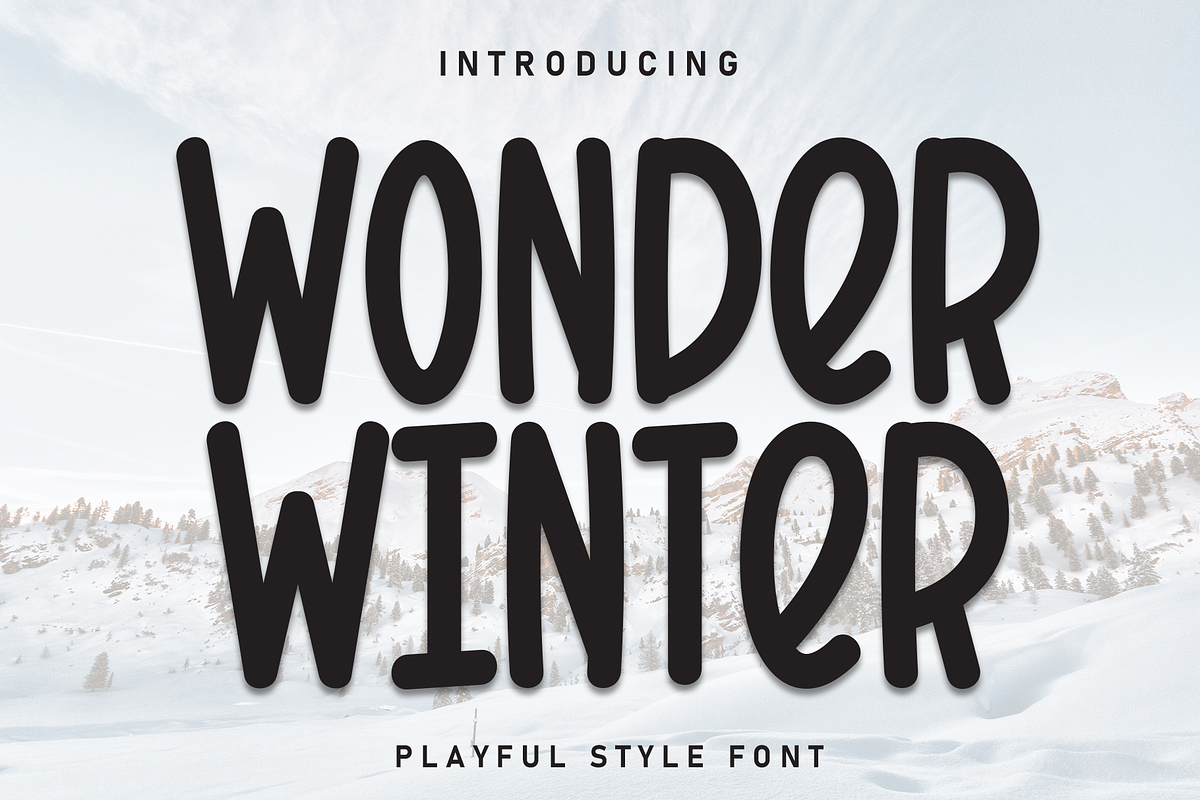 Wonder Winter | Script Font, a Script Font by Scratchones (Photo 1 of 8)