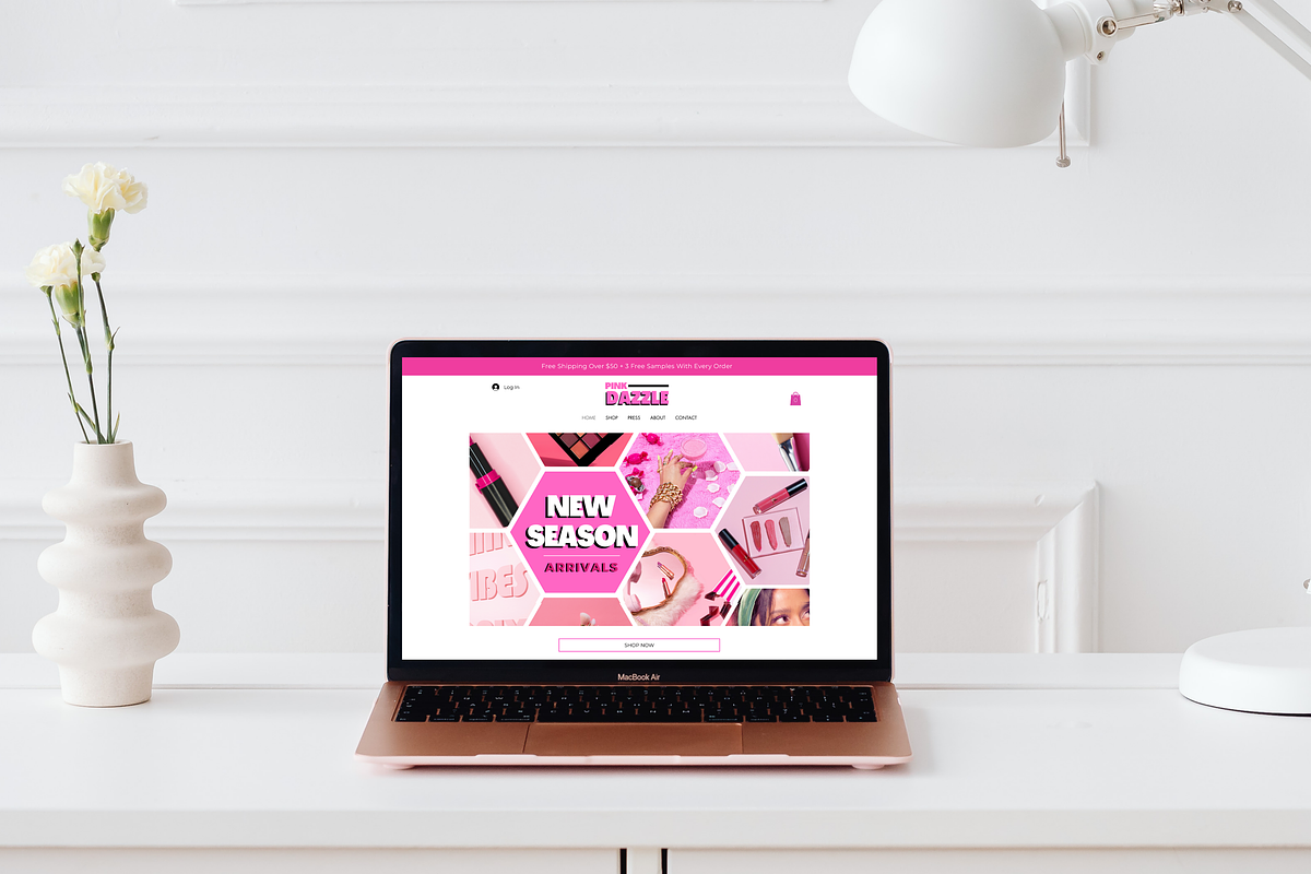 Pink E-commerce Website Theme, a Websites & App Template by Cosmic Design (Photo 7 of 9)