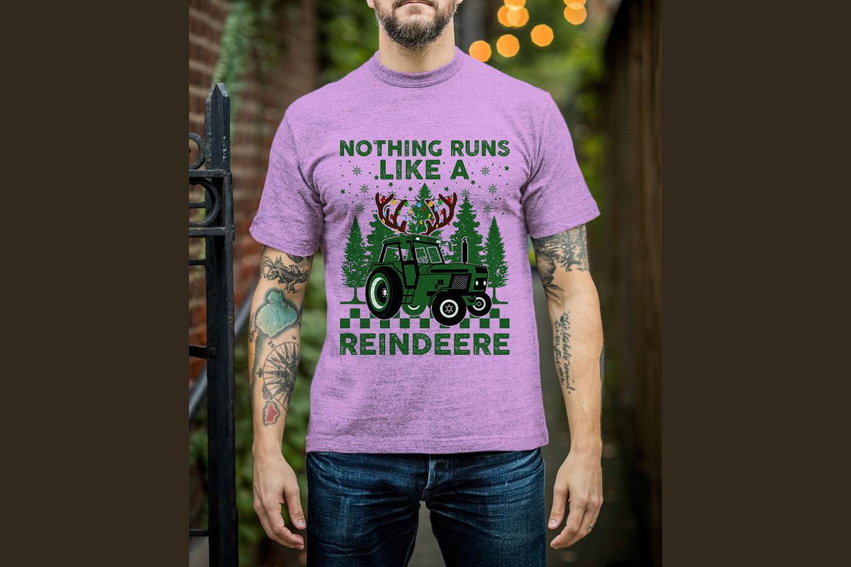 Holiday Reindeer T Shirt Design, a Graphic by Vector Portal (Photo 3 of 6)