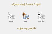 185 Yoga Poses, an Illustration by pkahraman (Thumbnail 2 of 6)