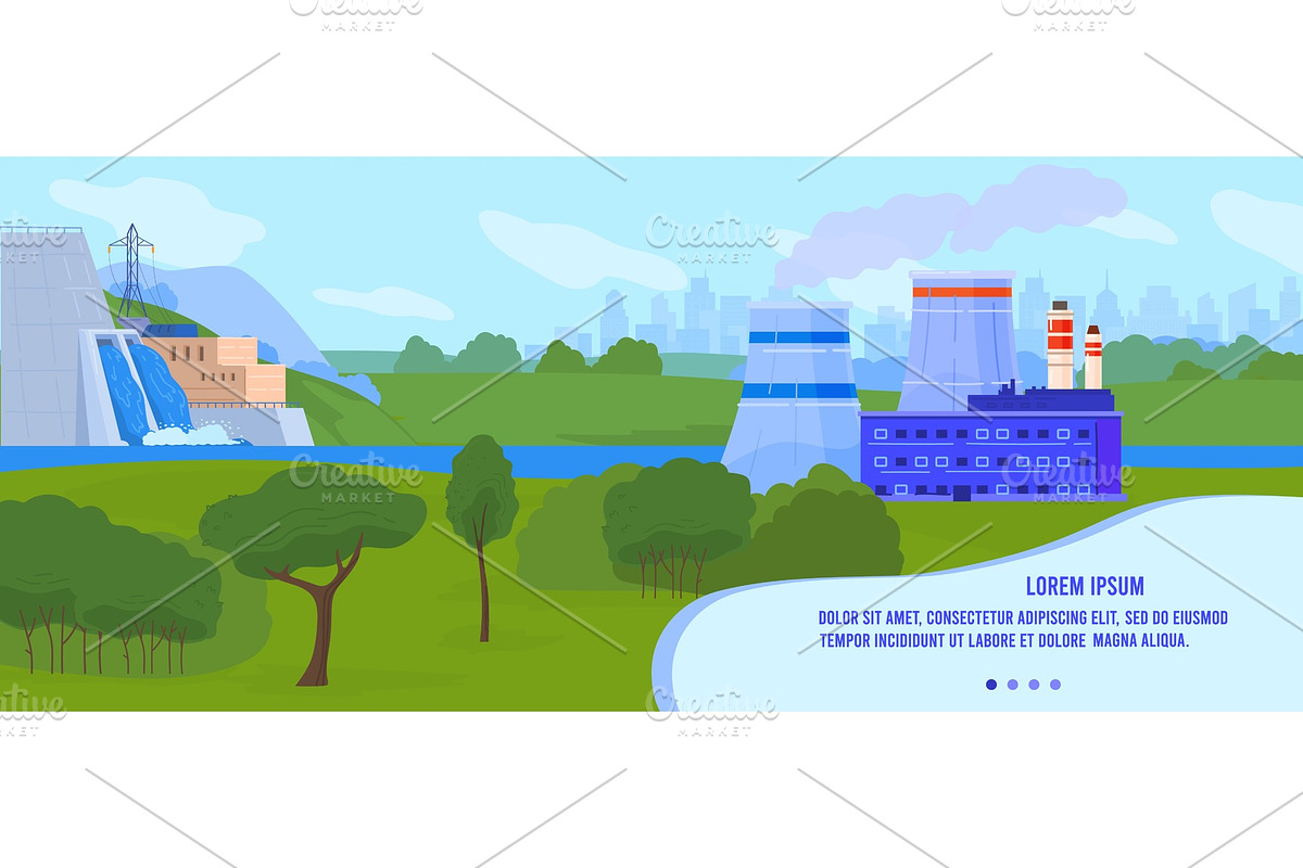 Power factory vector illustration, an Illustration by seahorsevector ...