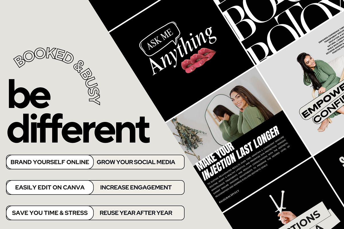 Social Media CANVA Template Botox, a Social Media Template by Design Driven Media (Photo 6 of 8)