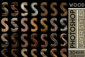 Wood Layer Styles For Photoshop