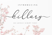 hillary lovely script, a Script Font by Say Studio (Thumbnail 1 of 13)