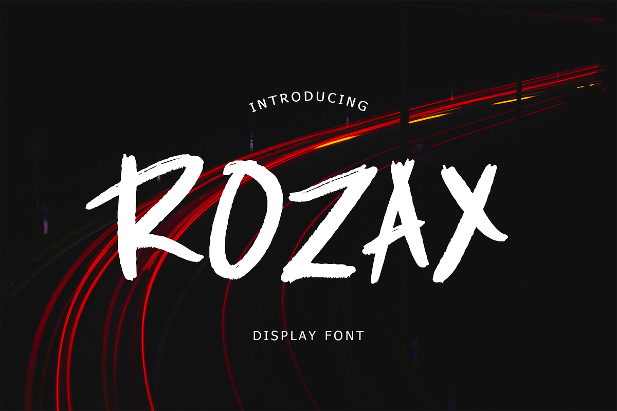 Rozax Display Font, a Script Font by Formatika Studio (Photo 1 of 6)