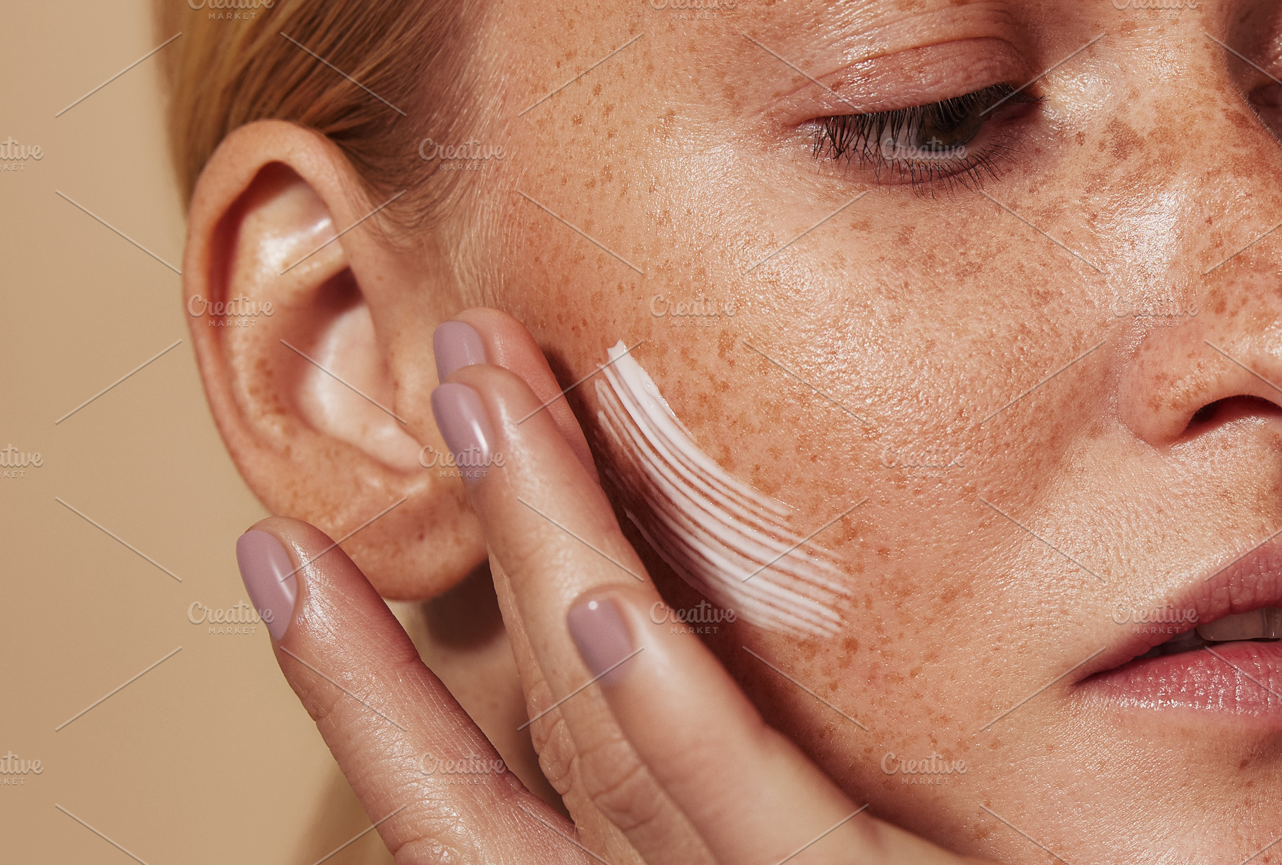 Close up highly detailed shot, a Beauty & Fashion Photo by Artem Varnitsin