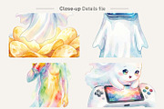 Gamer Ghost Sublimation Bundle, an Illustration by Artnoy (Thumbnail 4 of 8)