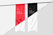 Hanging Flag Banner Mockup Set, an Advertising Mockup by graphypix (Thumbnail 3 of 4)