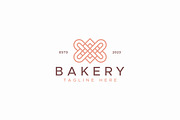 Bakery Food Geometric Linear Logo, a Branding & Logo Template by Signatoro (Thumbnail 2 of 2)