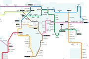 World Metro Map Vector Illustration, an Education Illustration by asantosg (Thumbnail 3 of 9)