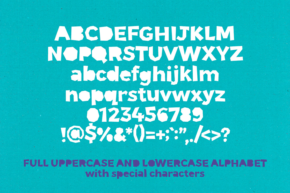 Paper Phil craft font +FREE TEXTURES, a Sans Serif Font by Little Type Factory (Photo 2 of 10)