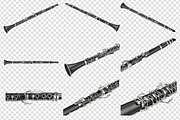 Clarinet musical instrument, set, an Object Graphic by ARTYuSTUDIO (Thumbnail 1 of 10)