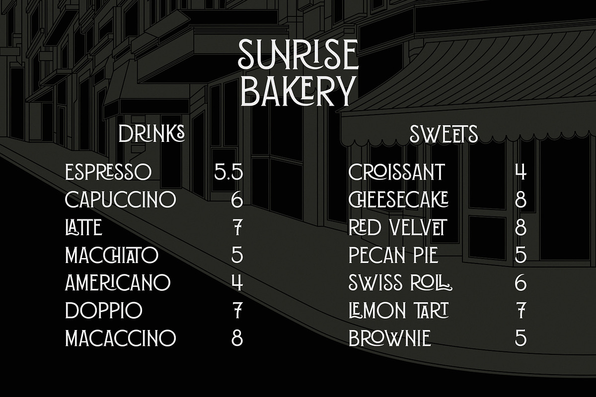 Genesis - Art Deco Typeface, a Serif Font by HipFonts (Photo 7 of 7)