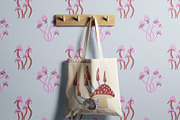 Grainy Surreal Mushrooms set, a Decorative Illustration by Paper Cherry (Thumbnail 4 of 12)