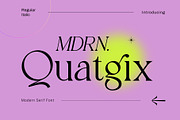 Quatgix Modern Serif, a Serif Font by merakistd (Thumbnail 1 of 12)