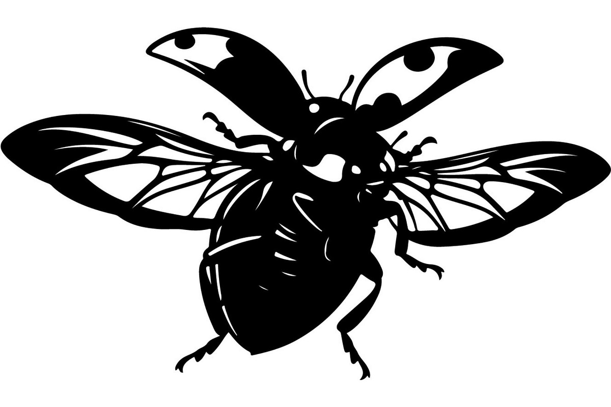 20 Ladybug Silhouette Mega, an Object Graphic by Designer_Momina (Photo 15 of 20)