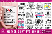 Mother's Day SVG Bundle, an Illustration by Craft House SVG (Thumbnail 1 of 3)