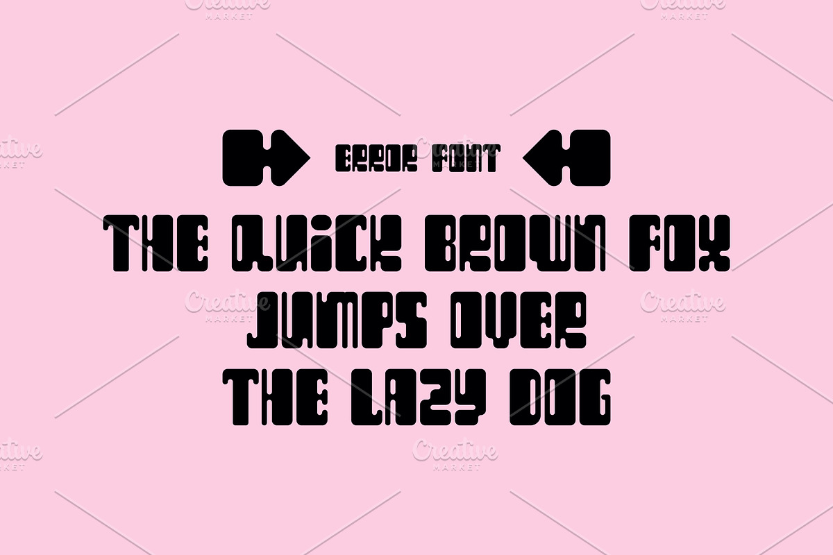 ERROR Font, a Font by Mymlan Shop (Photo 7 of 8)