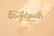 Brightsouth Font, a Handwritten Font by Letterhanna Studio (Thumbnail 1 of 20)