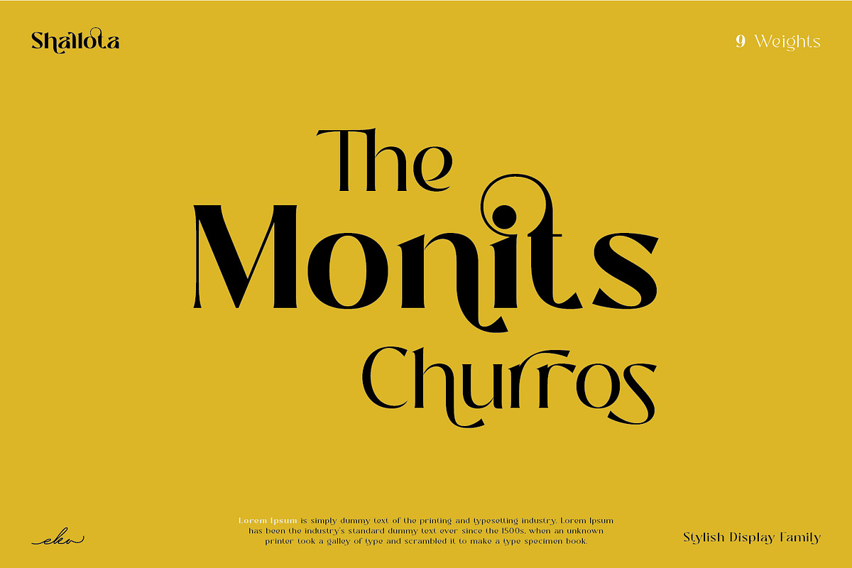 Shallota - Stylish Display Font, a Sans Serif Font by Ekahermawan (Photo 4 of 13)