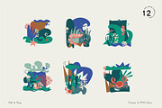 Ocean Deep Abstract Shapes, an Animal Illustration by All This Concept (Thumbnail 5 of 13)