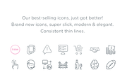 Picons Thin - $20 Off, an Outline Icon by Picons.me (Thumbnail 6 of 6)