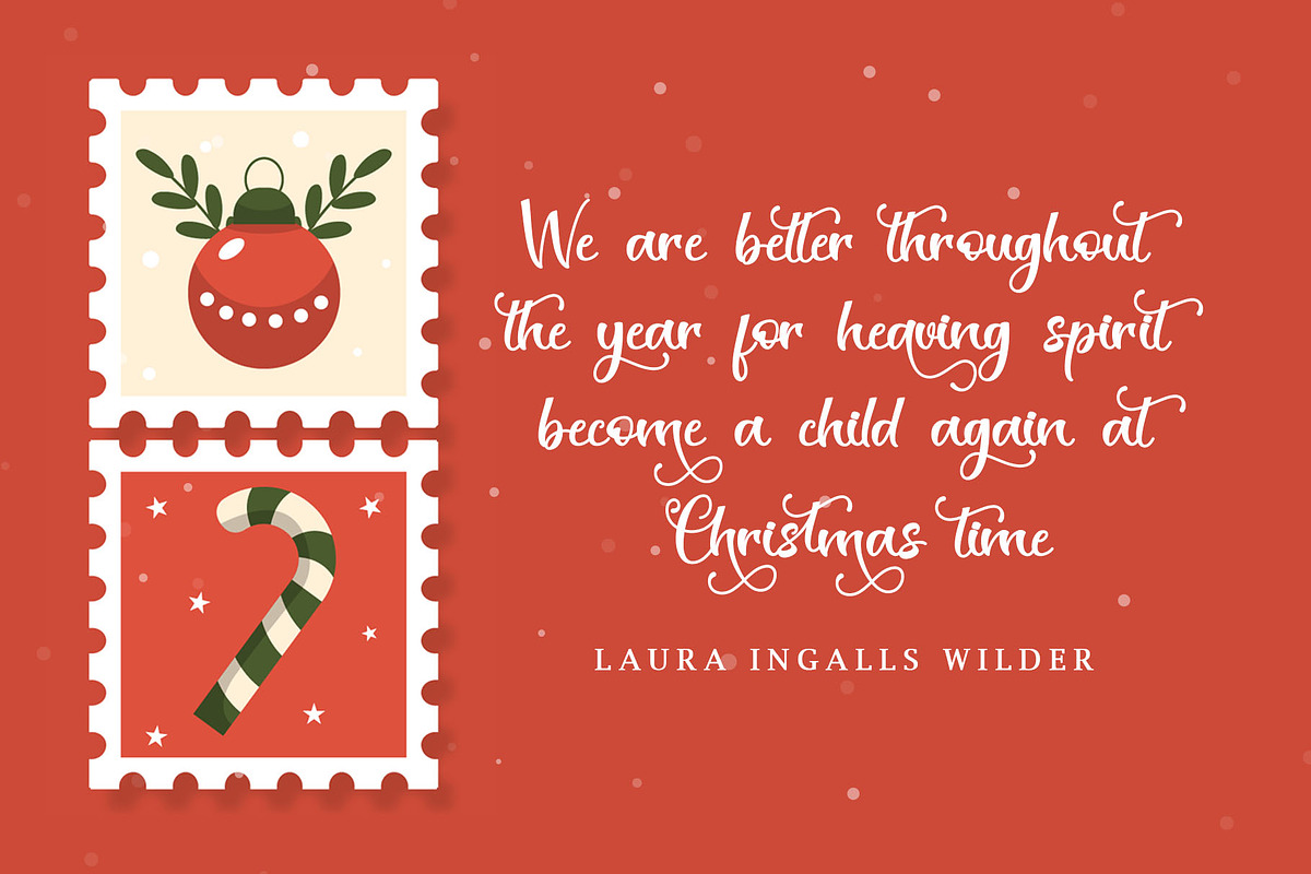 Christmas Stamp-Modern Calligraphy, a Script Font by alifryanzulfikar (Photo 2 of 8)