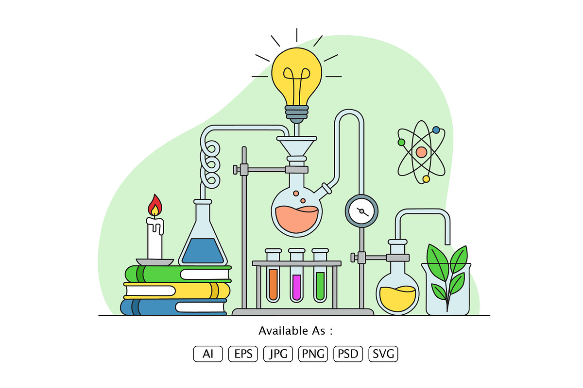 Creative Science Experiment, an Education Illustration by Partikusi Design (Photo 2 of 3)