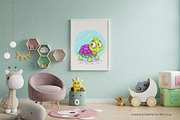 Little cartoon turtle. Tshirt, PNG., an Animal Illustration by KENO Mascots (Thumbnail 3 of 4)