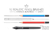 Realistic Pencil Brushes, a Brush Add-On by Side Project (Thumbnail 2 of 5)
