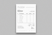 Invoice Design Template, a Stationery Template by ClickPaint_Studio (Thumbnail 1 of 4)