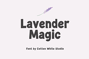 Lavender Magic, a Sans Serif Font by Sofia Skoog (Thumbnail 1 of 12)