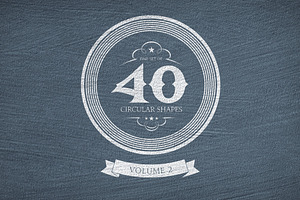 40 Circular Shapes - Vector - Vol. 2
