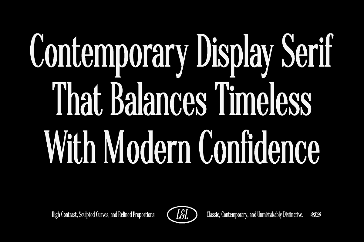 LL Riptide Retro Serif Font, a Serif Font by Lives And Levels (Photo 3 of 13)