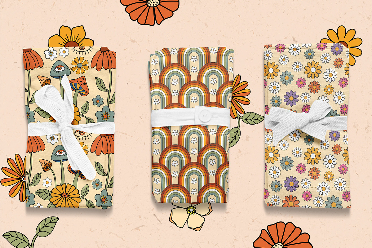 Retro Revival 70s Graphic Collection, a Pattern Graphic by Essentially Nomadic (Photo 12 of 16)