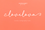 Lovelova, a Script Font by AMINMARIO (Thumbnail 1 of 7)