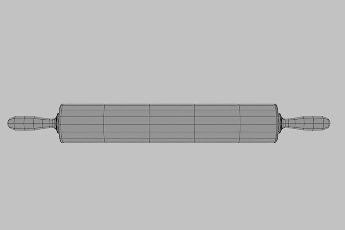 rolling pin, a Food & Drink 3D Model by CGTech (Photo 5 of 7)
