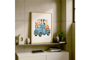 Farm Animal Pickup Truck Wall Art, a Background Graphic by LaseredNinja (Thumbnail 6 of 7)