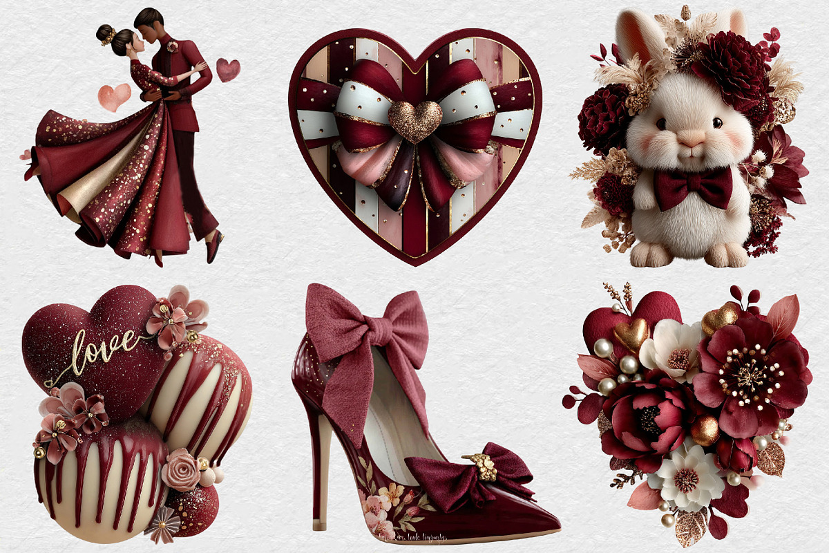 Day of Love Happy Valentine's Day, an Illustration by DreamCafeArt (Photo 2 of 6)