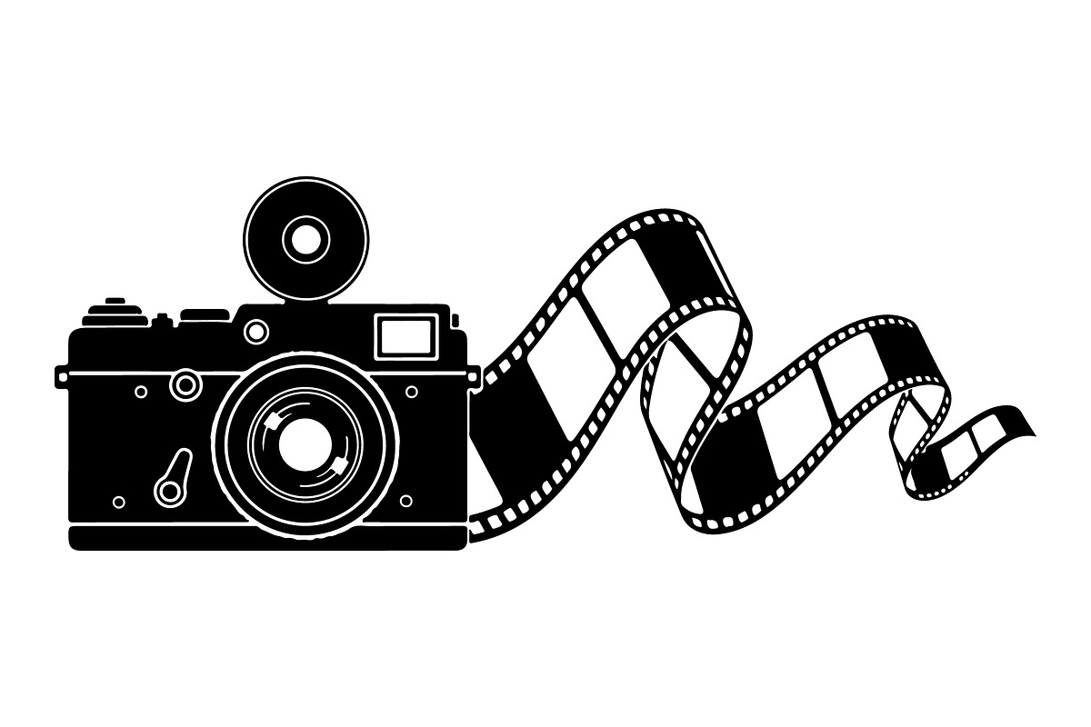 Vintage Camera Film Silhouette, an Object Illustration by yasushie (Photo 5 of 31)