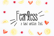 FEARLESS Hand Written Font, a Handwritten Font by Rhonna Designs (Thumbnail 1 of 5)