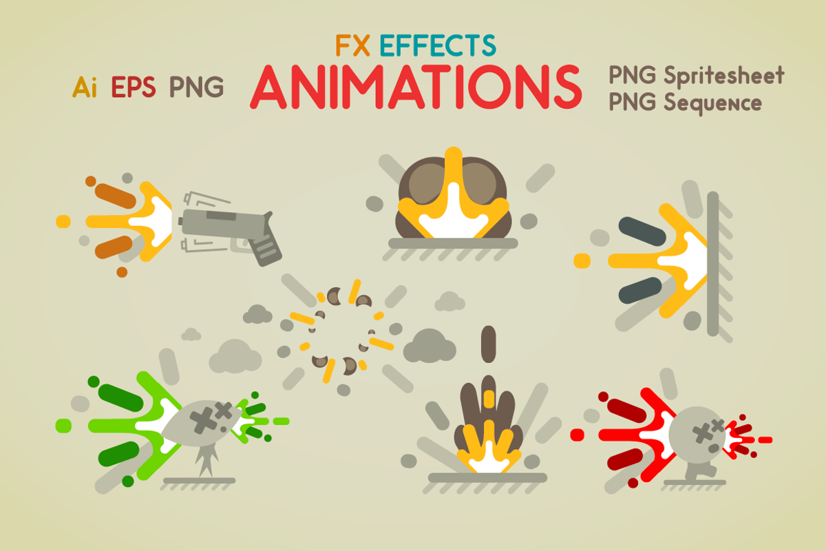 FX Effects Animations, an Illustration by yurakr