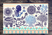 Set of yoga and tribal symbols, an Icon by Transia (Thumbnail 1 of 2)
