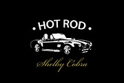 T-Shirt Print of Hot Rod Cobra Car, a Transportation Illustration by Plaid4You (Thumbnail 3 of 10)