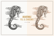 Hand Drawn Sea Critters Set, an Animal Illustration by Well Rock Designs (Thumbnail 3 of 8)
