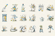 Cottagecore Clipart Hand Drawn Set, an Illustration by DreamCafeArt (Thumbnail 3 of 6)