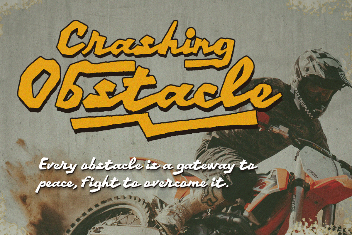 Shady Rocks Handcrafted Display Font, a Handwritten Font by Littlehand (Photo 10 of 10)