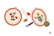 Embroidery tools, a Work Illustration by vik.stock (Thumbnail 2 of 5)