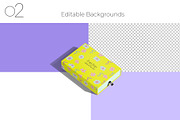Slim Rectangular Drawer Box Mockup, a Packaging Mockup by Sheikhadesign (Thumbnail 3 of 12)