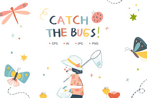 Cute Spring Bugs